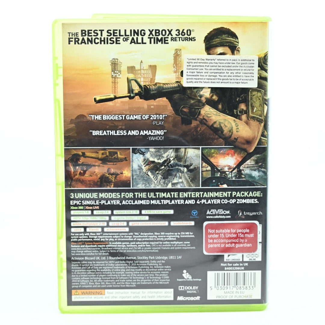 Call of Duty: Black Ops - Xbox 360 Game + Manual - PAL - MINT DISC!