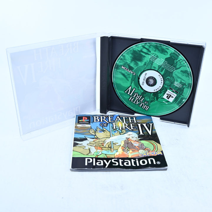 Breath of Fire IV - Sony Playstation 1 / PS1 Game + Manual - PAL - MINT DISC!