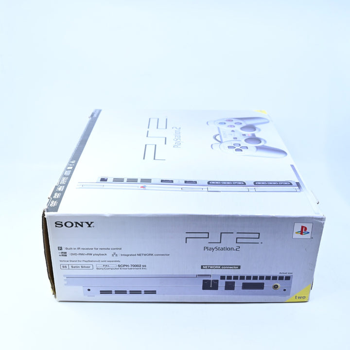Silver Sony Playstation 2 / PS2 Slim Boxed Console - AUS PAL - FREE POST!