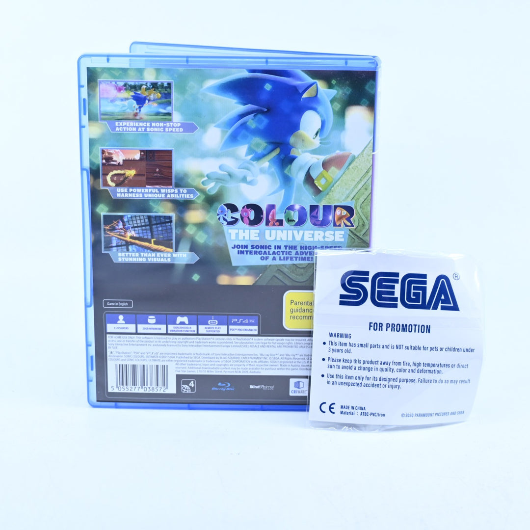 Sonic Colours Ultimate - Sony Playstation 4 / PS4 Game + Keyring - MINT DISC!