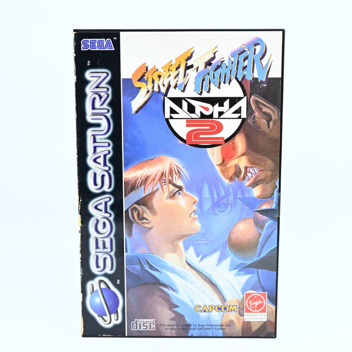 Street Fighter Alpha 2 - Sega Saturn Game - PAL - MINT DISC!