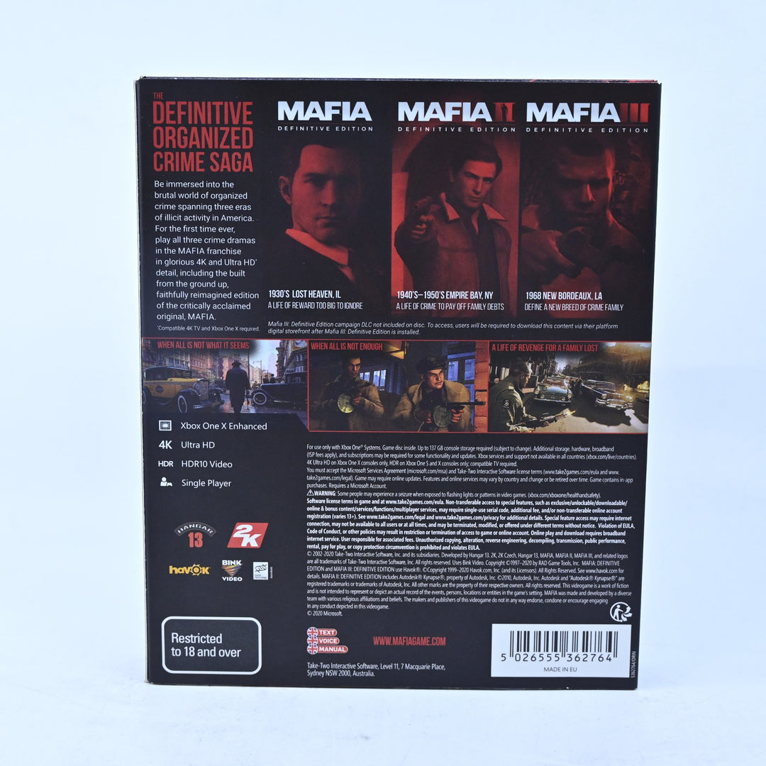 Mafia Trilogy - Xbox One Game - PAL - FREE POST!