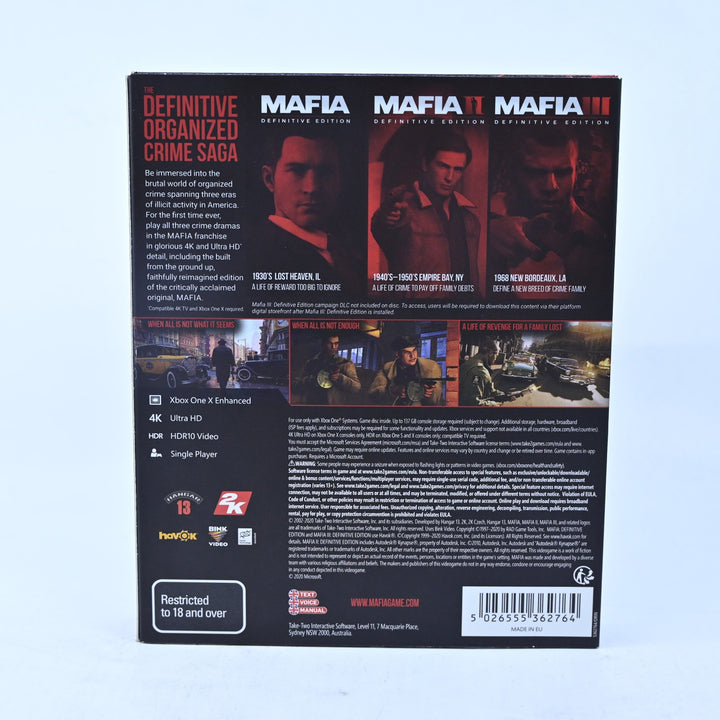 Mafia Trilogy - Xbox One Game - PAL - FREE POST!