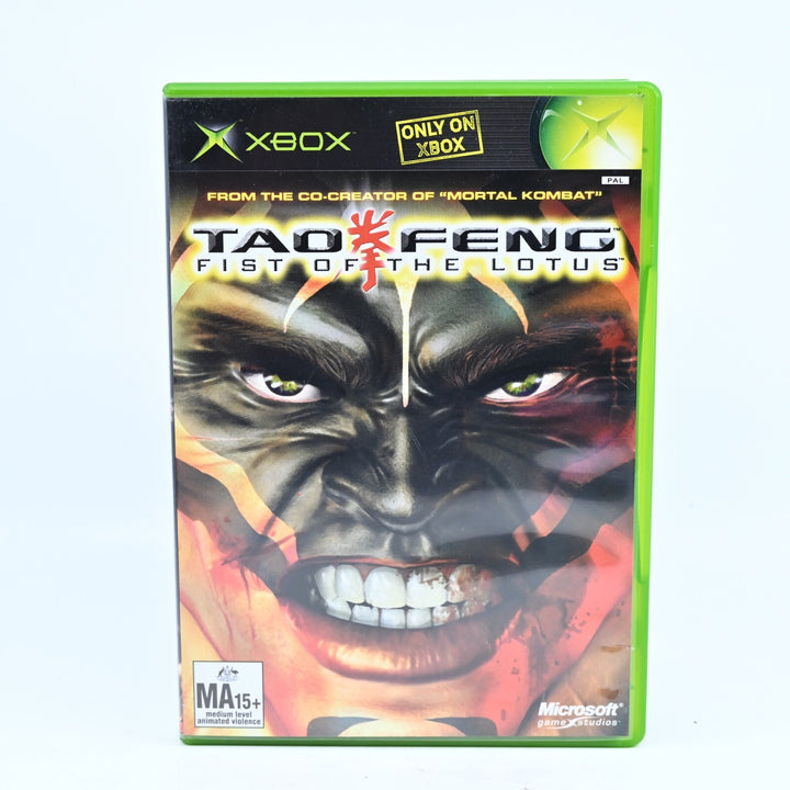 Tao Feng: Fist of the Lotus - Original Xbox Game + Manual - PAL - MINT DISC!
