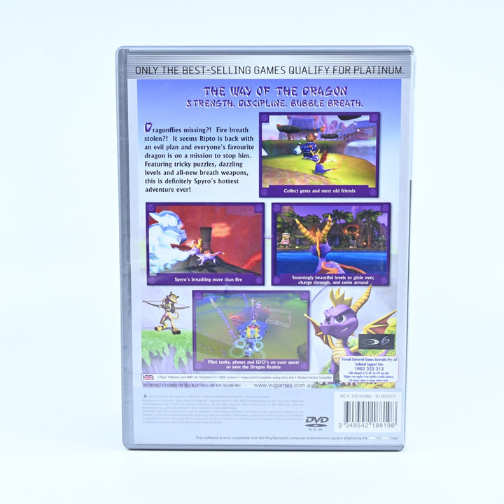 Spyro: Enter the Dragonfly - Sony Playstation 2 / PS2 Game + Manual - PAL