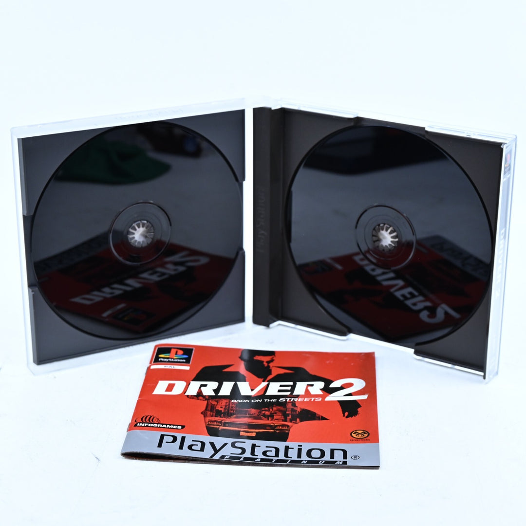 Driver 2 Back on The Streets - Sony Playstation 1/ PS1 Game + Manual MINT DISCS!