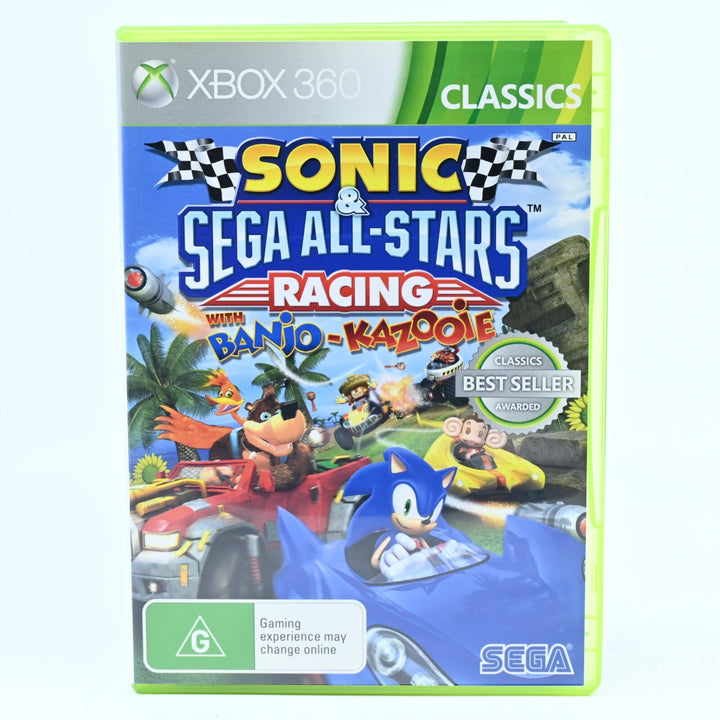 Sonic & Sega All-Stars Racing with Banjo & Kazooie - Xbox 360 Game + Manual
