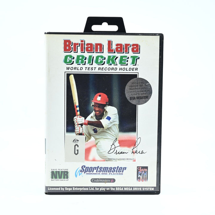 Brian Lara Cricket + Manual - Sega Mega Drive Game - PAL - FREE POST!