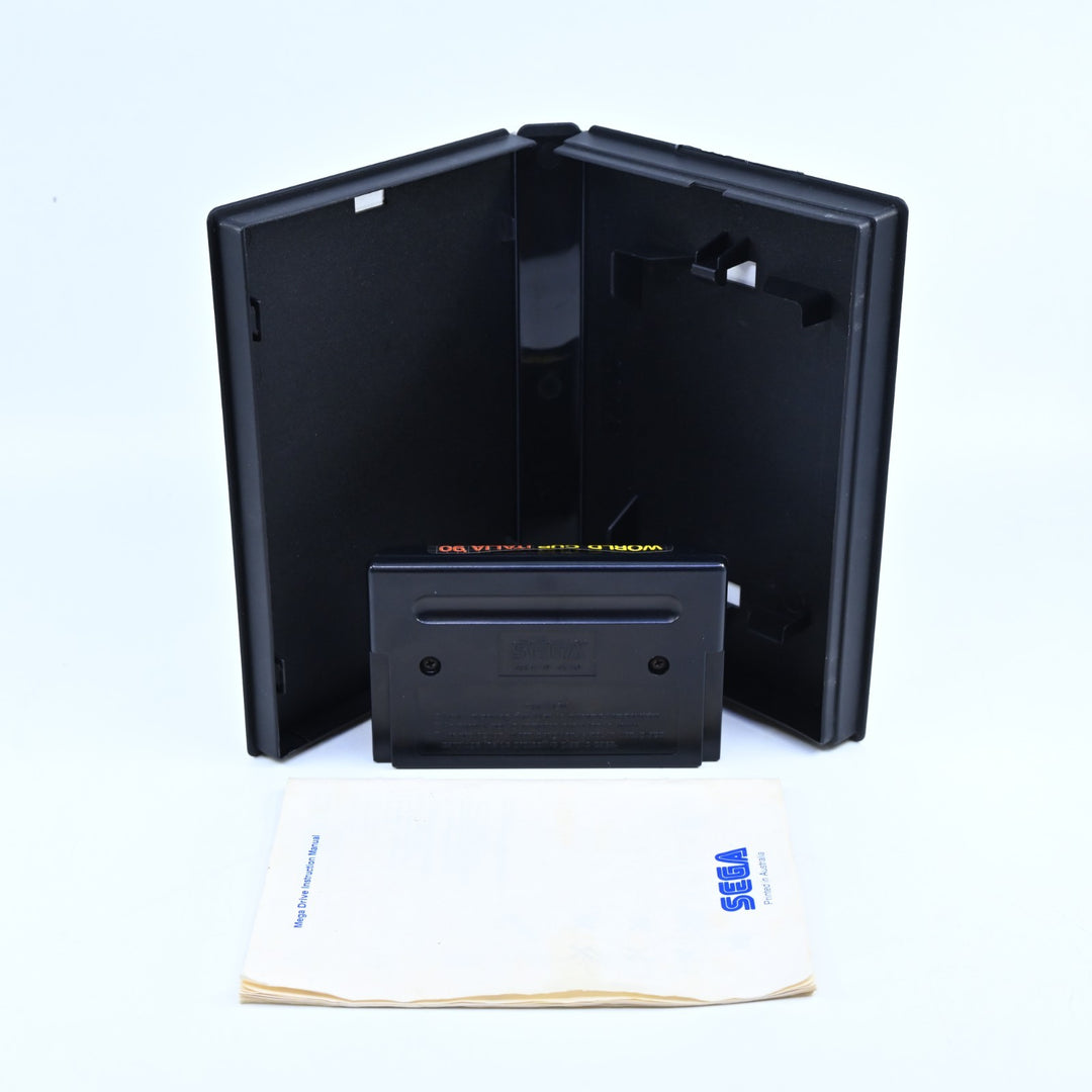 World Cup Italia '90 - Sega Mega Drive Game + Manual - PAL - FREE POST!