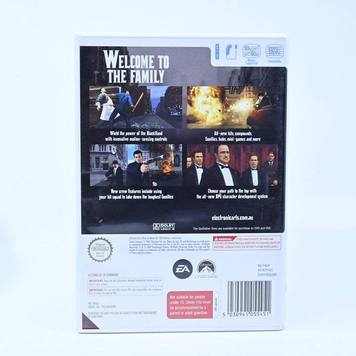 The Godfather - Blackhand Edition - Nintendo Wii Game + Manual - PAL
