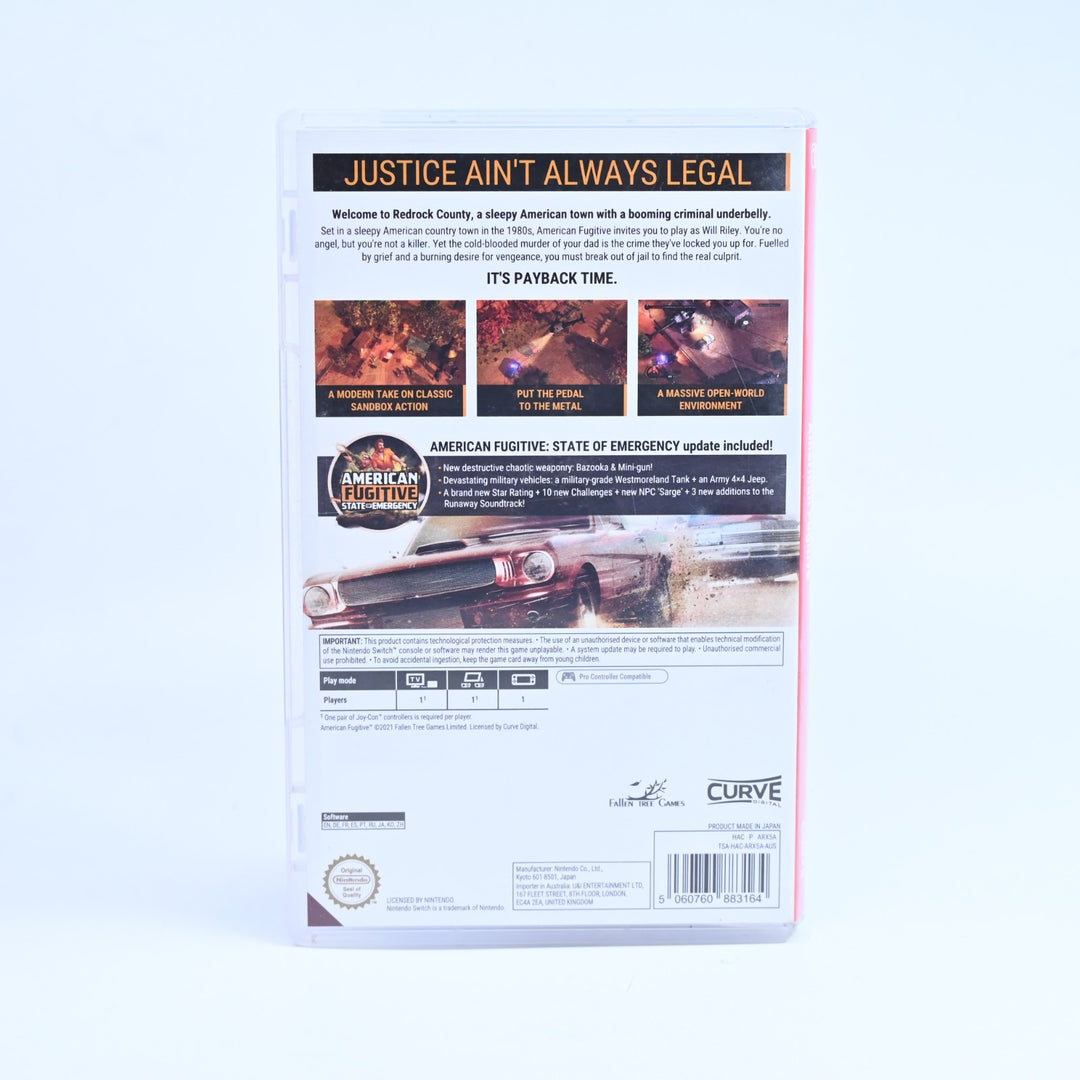 American Fugitive - Nintendo Switch Game - FREE POST!
