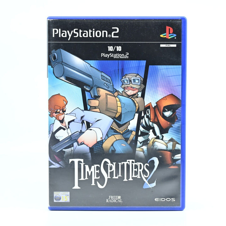 TimeSplitters 2 - Sony Playstation 2 / PS2 Game + Manual - PAL - FREE POST!