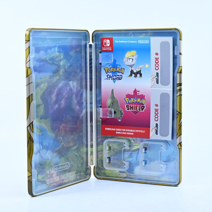 Pokemon Sword & Shield - Steelbook + Code - NO GAME - Switch Accessory