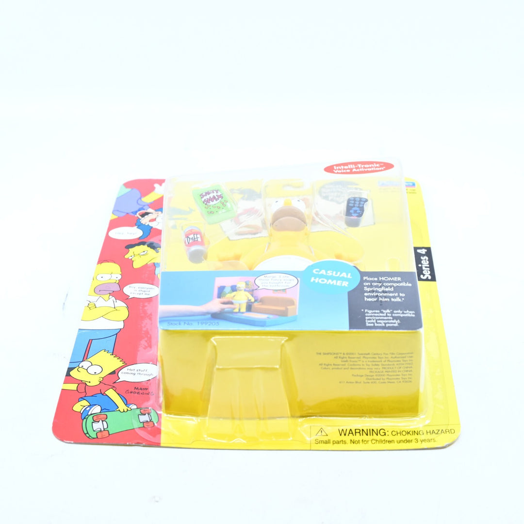 SEALED! The Simpsons Playmates Series 4 Casual Homer - Action Figure - Toy