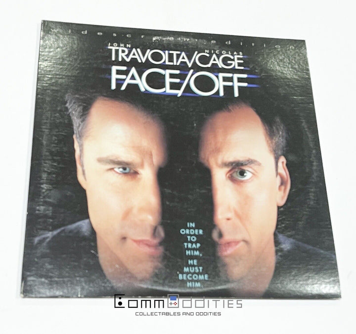 FACE OFF - Laserdisc Movie - John Travolta and  Nicholas Cage - FREE POST!