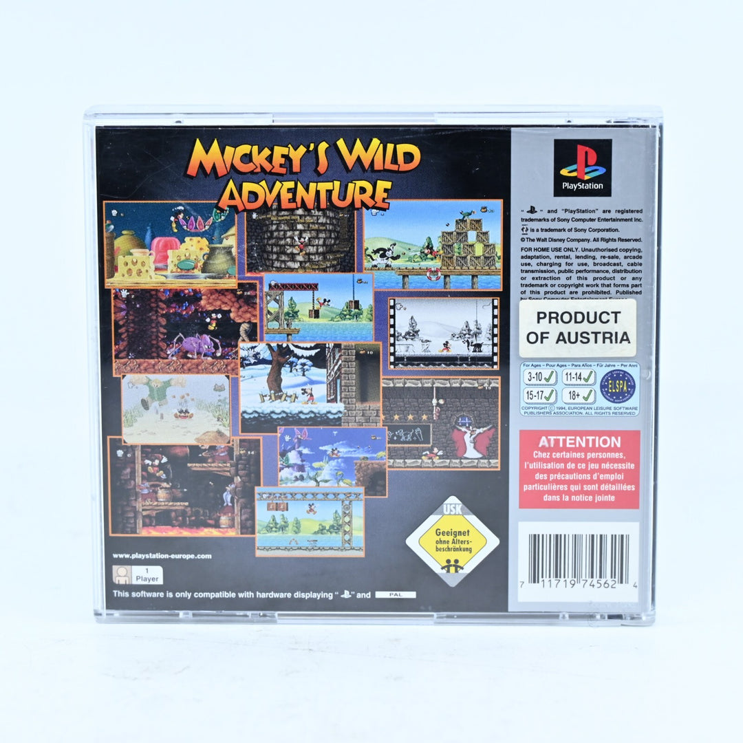 Mickey's Wild Adventure - Sony Playstation 1 / PS1 Game + No Manual - PAL