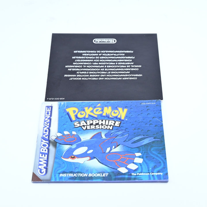 Pokemon Sapphire Version - Nintendo Gameboy Advance / GBA Boxed Game - PAL