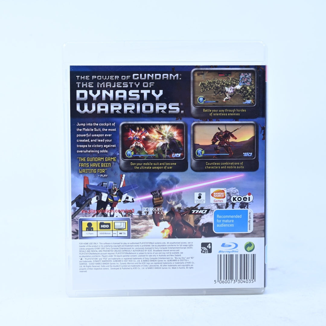 Dynasty Warriors Gundam - Sony Playstation 3 / PS3 Game + Manual