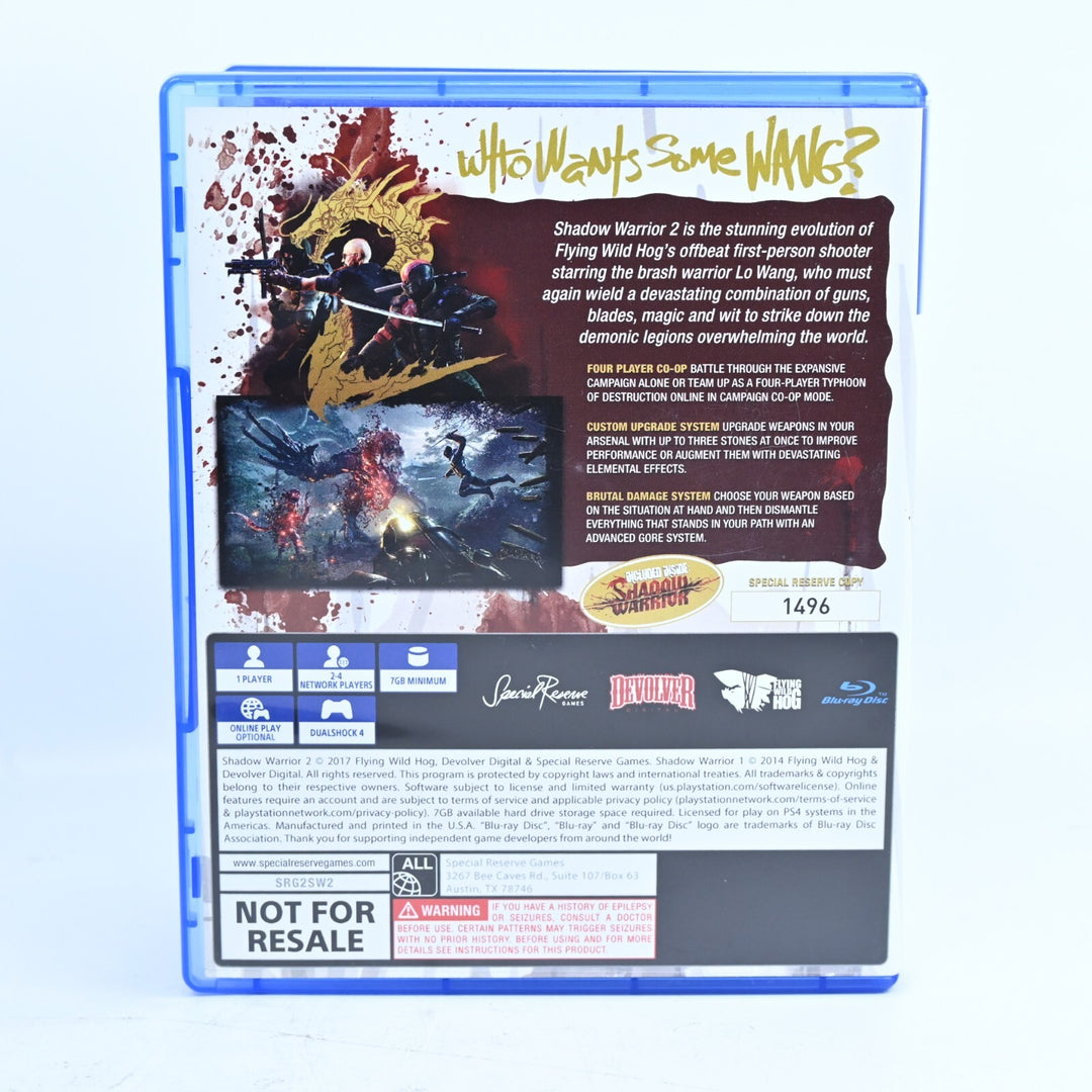 Shadow Warrior 2 - Sony Playstation 4 / PS4 Game - FREE POST!