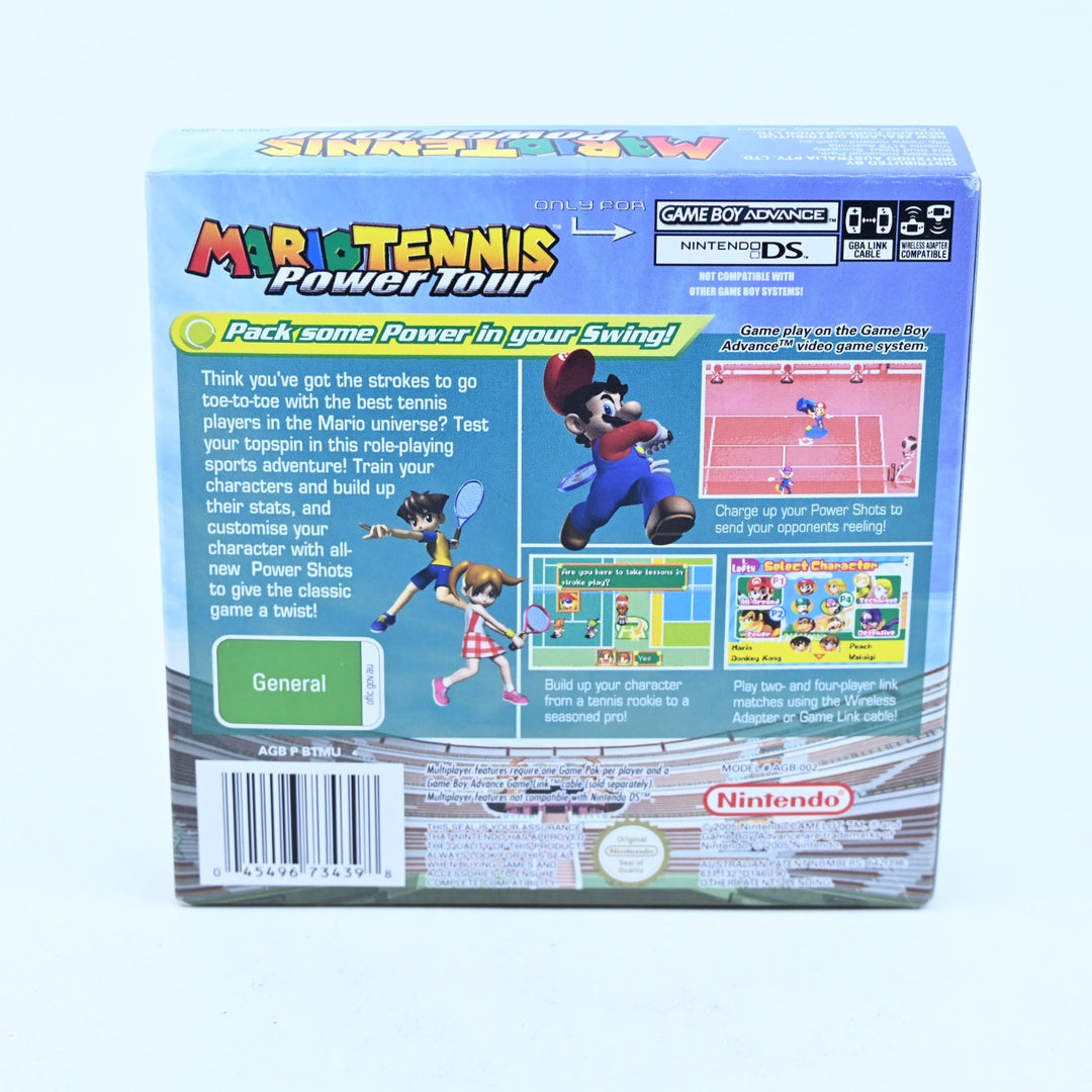 Mario Tennis Power Tour - Nintendo Gameboy Advance / GBA Boxed Game - PAL