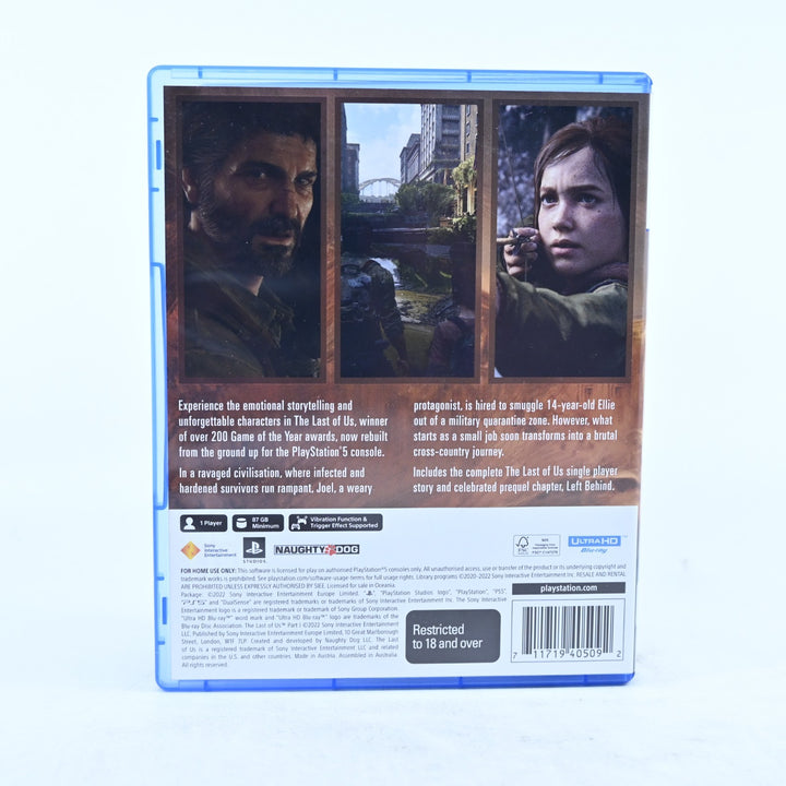 The Last Of Us Part I - Sony Playstation 5 / PS5 Game - MINT DISC!