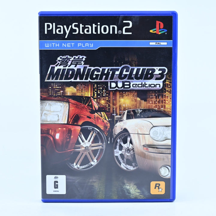 Midnight Club 3: DUB Edition - Sony Playstation 2 / PS2 Game + Manual - PAL