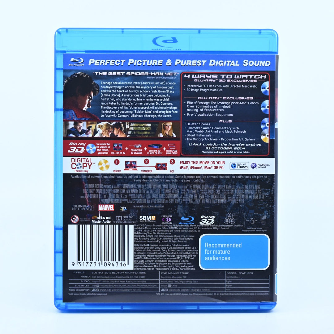 The Amazing Spider-Man in 3D - Quad Play - Region B - Blu-ray 3D