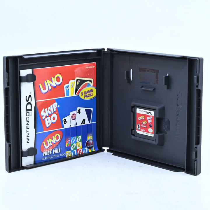 UNO & Skip-Bo & UNO Free Fall 3 Game Pack - Nintendo DS Game - PAL + Manual
