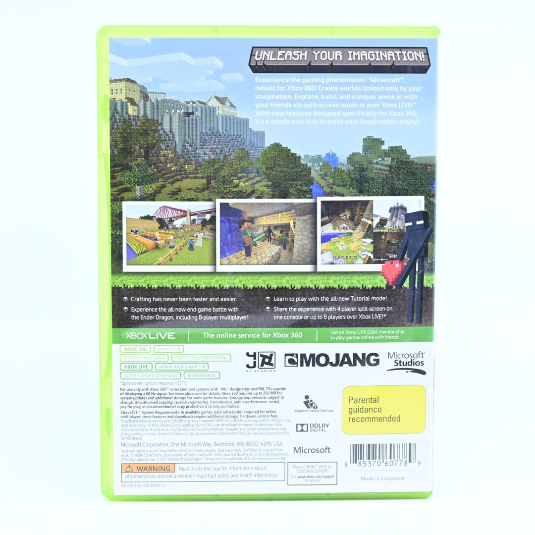 Minecraft - Xbox 360 Game - PAL - MINT DISC!