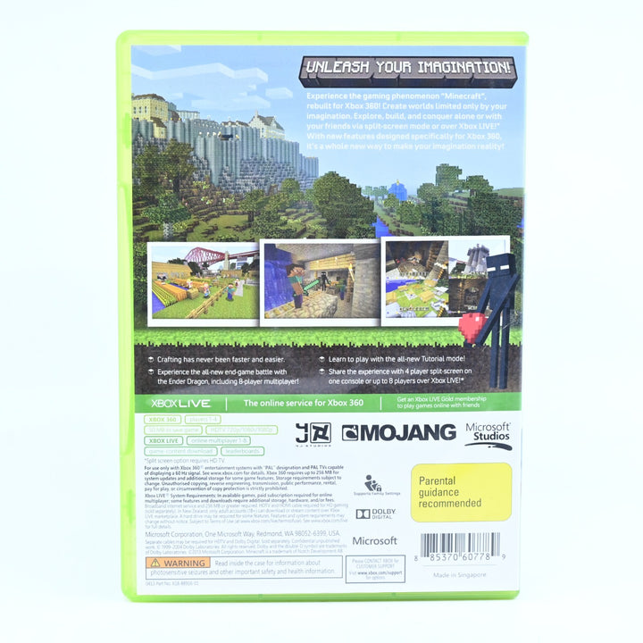 Minecraft - Xbox 360 Game - PAL - MINT DISC!