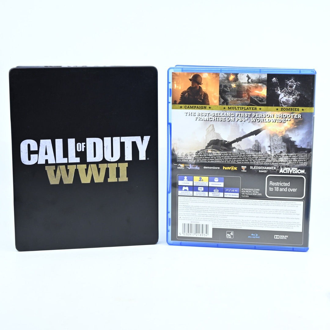 Call of Duty WWII Steelbook Edition - Sony Playstation 4 / PS4 Game - No Codes