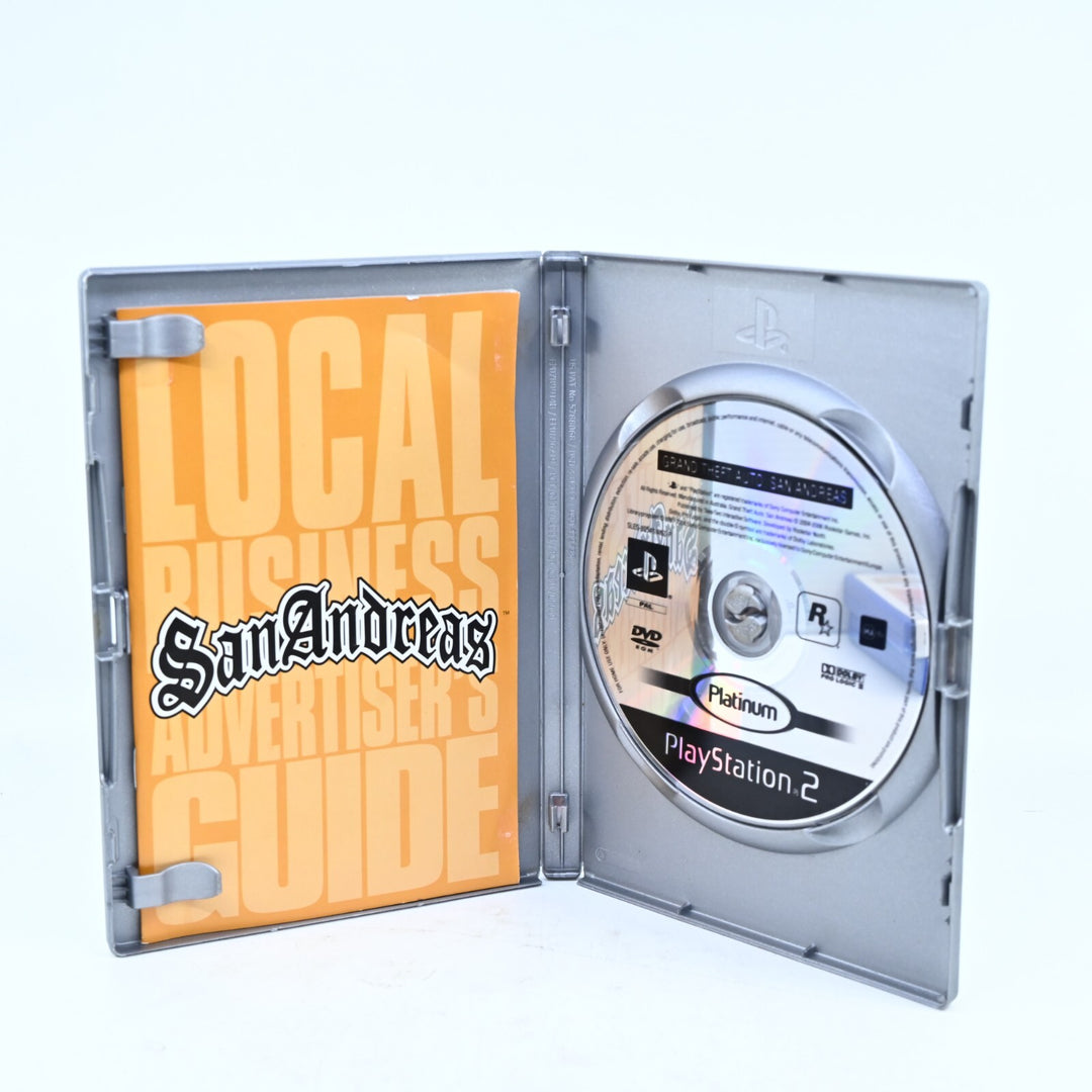 Grand Theft Auto: San Andreas - Sony Playstation 2 / PS2 Game + Manual / No Map