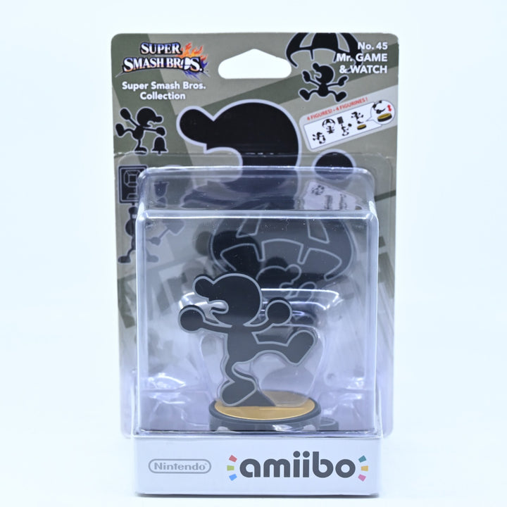 SEALED! Mr. GAME & WATCH Amiibo No. 45 - Super Smash Bros. - Toy