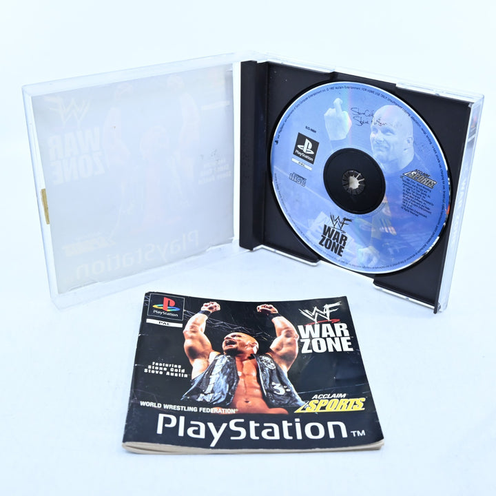 WWF War Zone - Sony Playstation 1 / PS1 Game + Manual - PAL - MINT DISC!