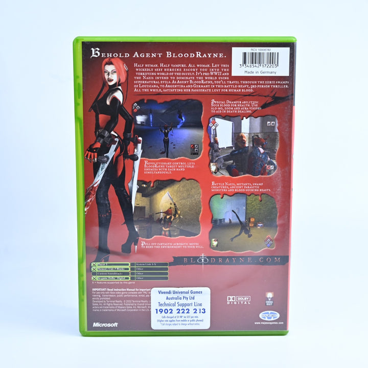 BloodRayne - Original Xbox Game + Manual - PAL - MINT DISC!