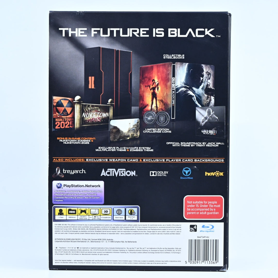 Call of Duty Black Ops II 2 Hardened Edition - CIB - Sony Playstation 3 PS3 Game