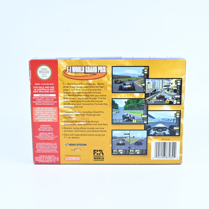 F-1 World Grand Prix - N64 / Nintendo 64 Boxed Game - PAL - FREE POST!