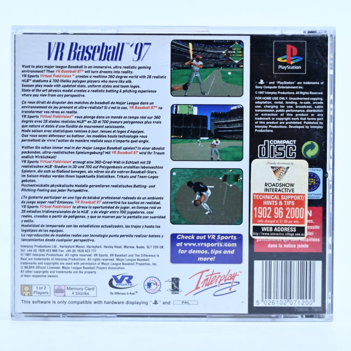 VR Baseball 97 - Sony Playstation 1 / PS1 Game - No Manual - PAL
