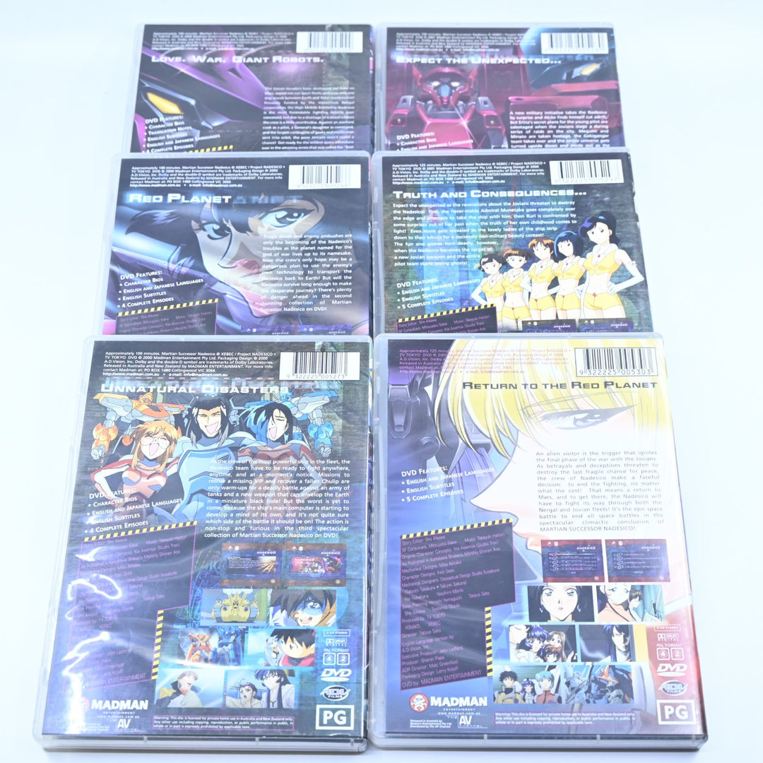 Martian Successor: Nadesico - Volumes 1 to 6 Complete - Region  2/4 - Anime DVDs