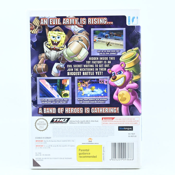 Nicktoons: Attack of the Toybots - Nintendo Wii Game + Manual - PAL - FREE POST!