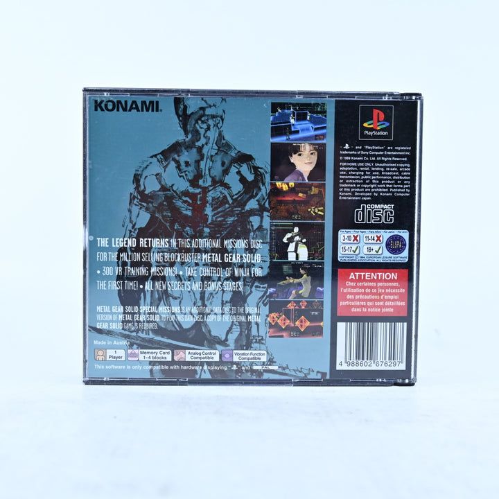 Metal Gear Solid Special Missions - Sony Playstation 1 / PS1 Game - No Manual