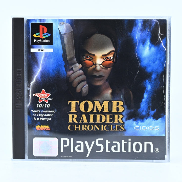 LIKE NEW! Tomb Raider: Chronicles - Sony Playstation 1 / PS1 Game + Manual