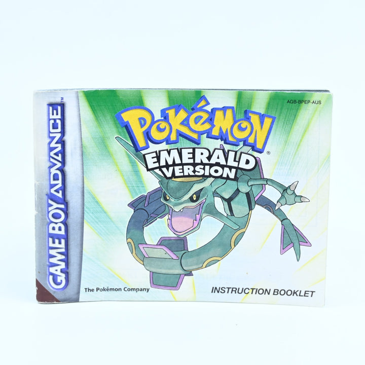 Pokemon Emerald Version Manual - AUS Print - GBA Accessory - FREE POST!