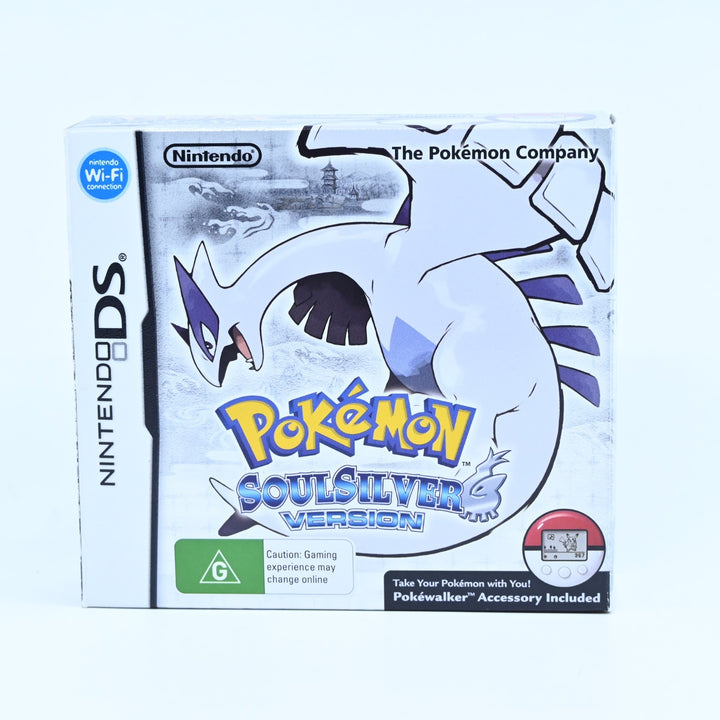 Pokemon SoulSilver - Nintendo DS Game Boxed + PokeWalker + Manual Soul Silver