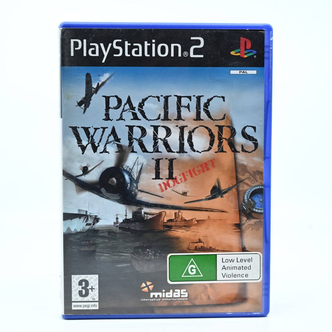 Pacific Warriors II: Dogfight! - Sony Playstation 2 Game + Manual - MINT DISC!