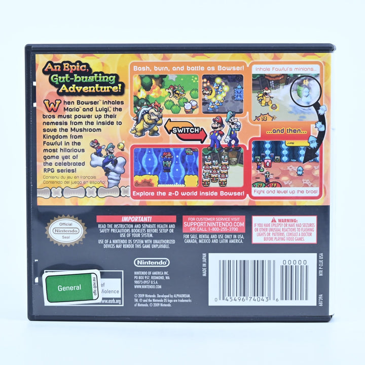 Mario & Luigi: Bowser's Inside Story - Nintendo DS Game - PAL + Manual