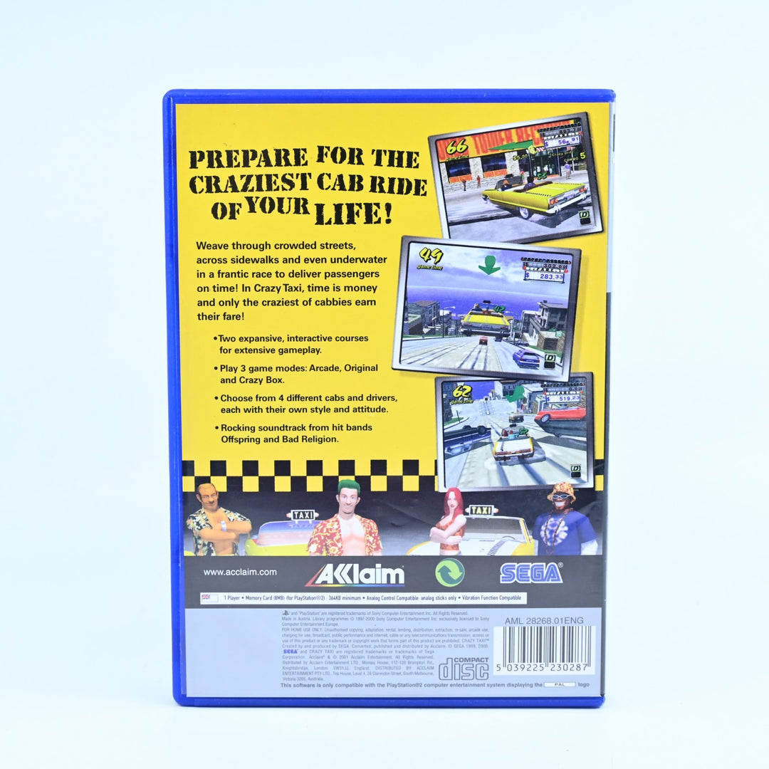 Crazy Taxi - Sony Playstation 2 / PS2 Game + Manual - PAL - MINT DISC!