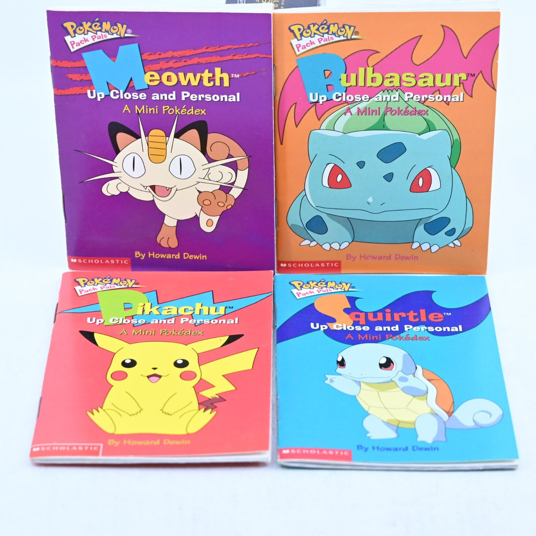 Pokemon Pack Pals: A Mini Pokedex - 4 Book Set - Schoolastic - 2000 - Book