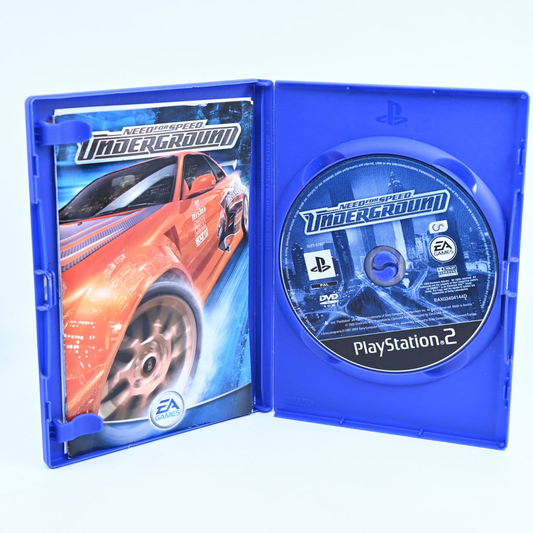 Need for Speed: Underground - Sony Playstation 2 / PS2 Game + Manual - PAL