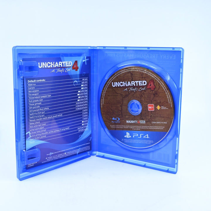 Uncharted 4: A Thief's End - Sony Playstation 4 / PS4 Game - FREE POST!